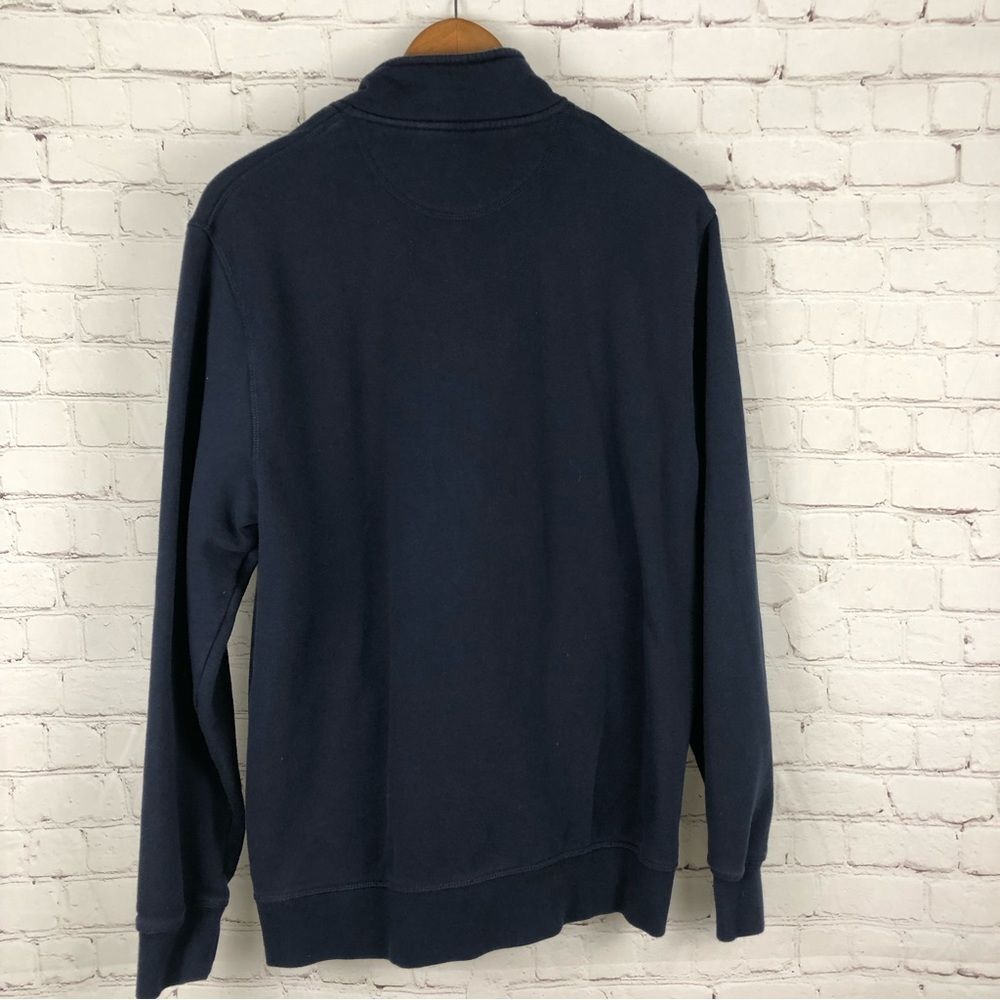 L.L. Bean Blue Quarter Zip Pullover Men's Sz Medium - Picture 8 of 8